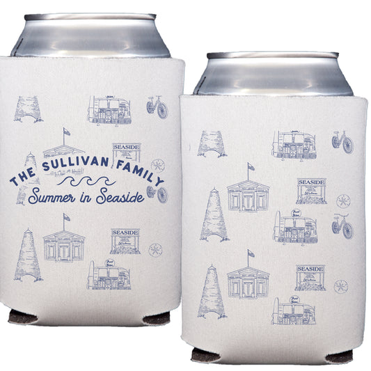 seaside icons | can cooler