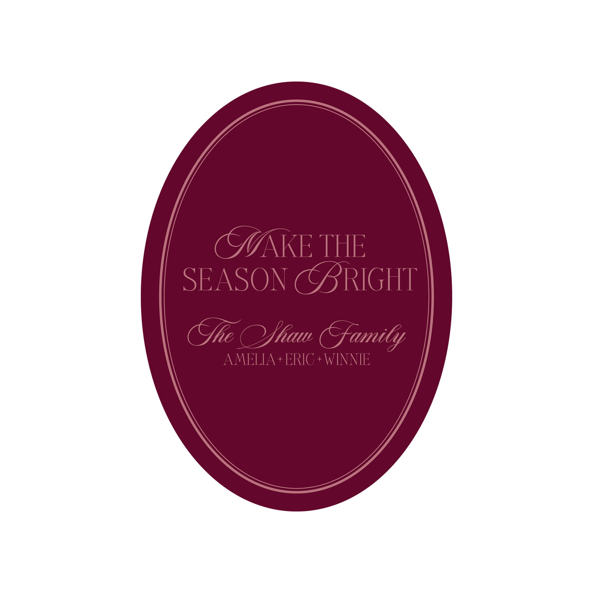 merry marble 2 | holiday card | flat print | die-cut shape