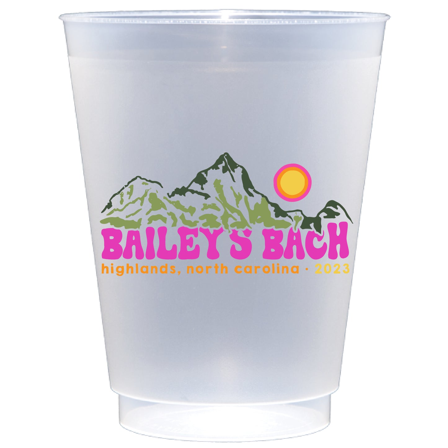 Personalized mountains | Frosted Flex Cup