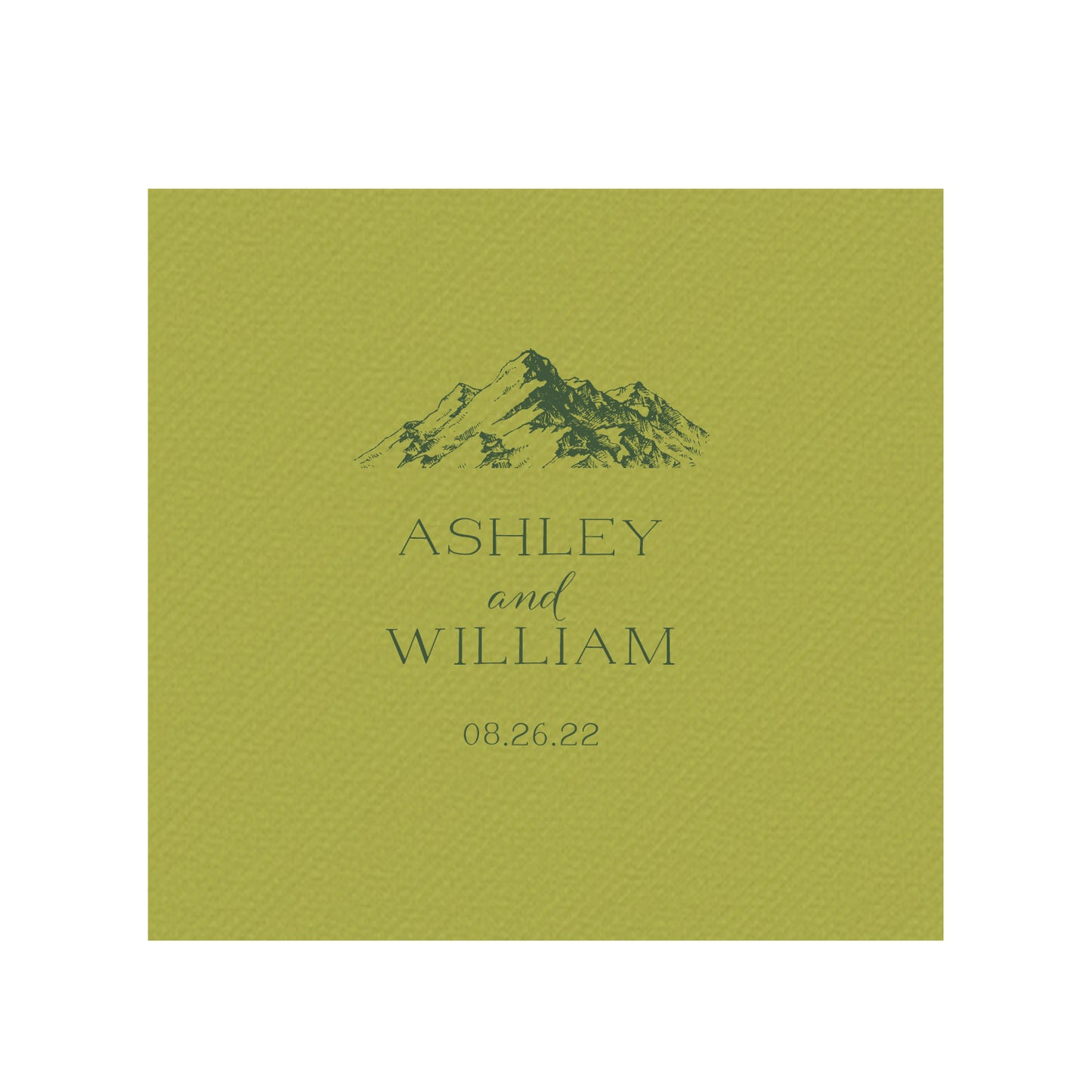 mountains | beverage napkins | 3ply or linen