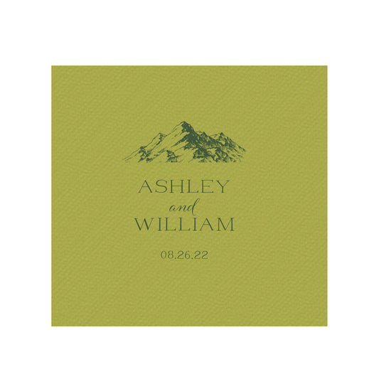 mountains | beverage napkins | 3ply or linen
