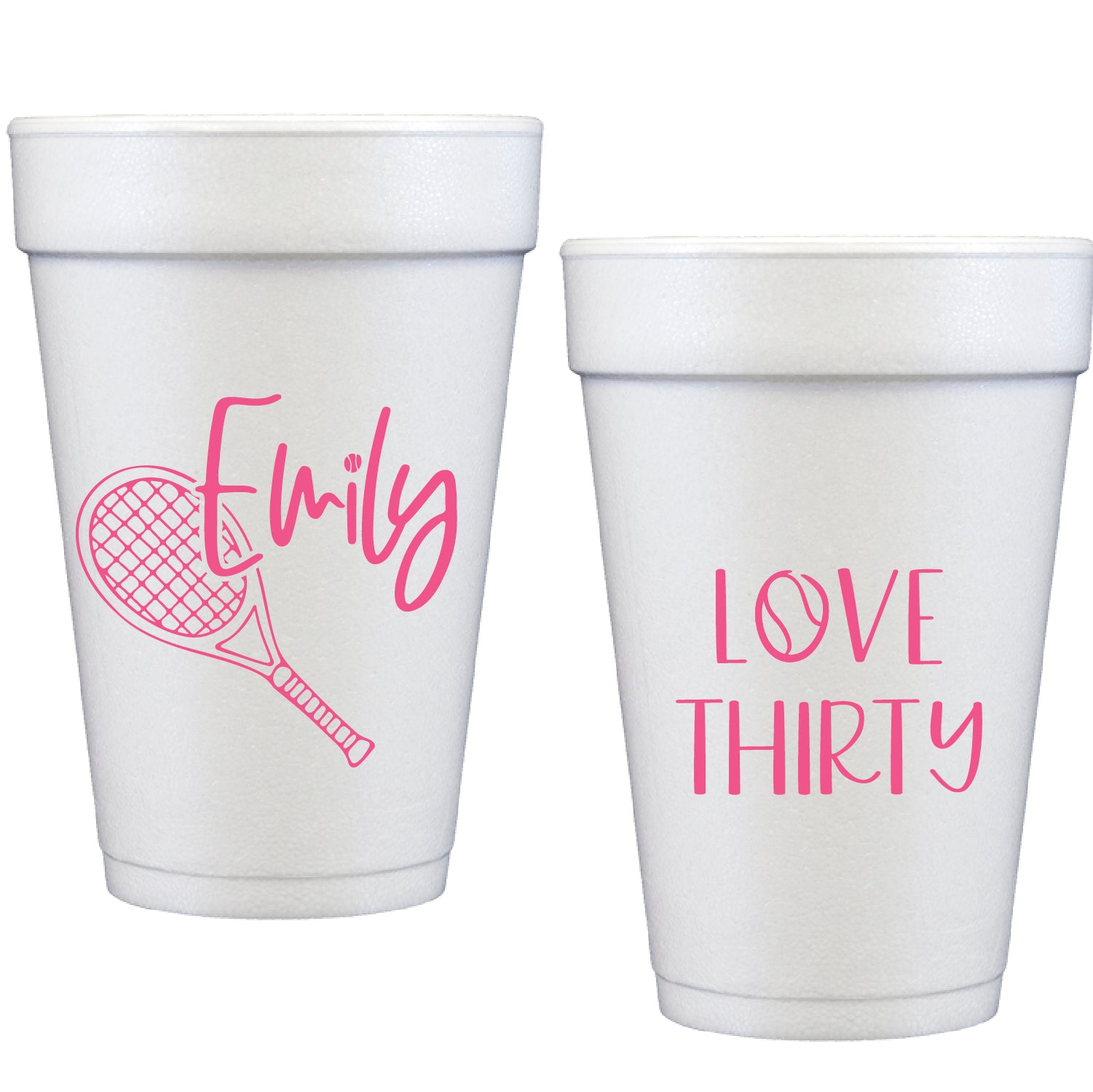 birthday love | styrofoam cups