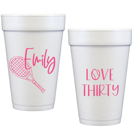 birthday love | styrofoam cups