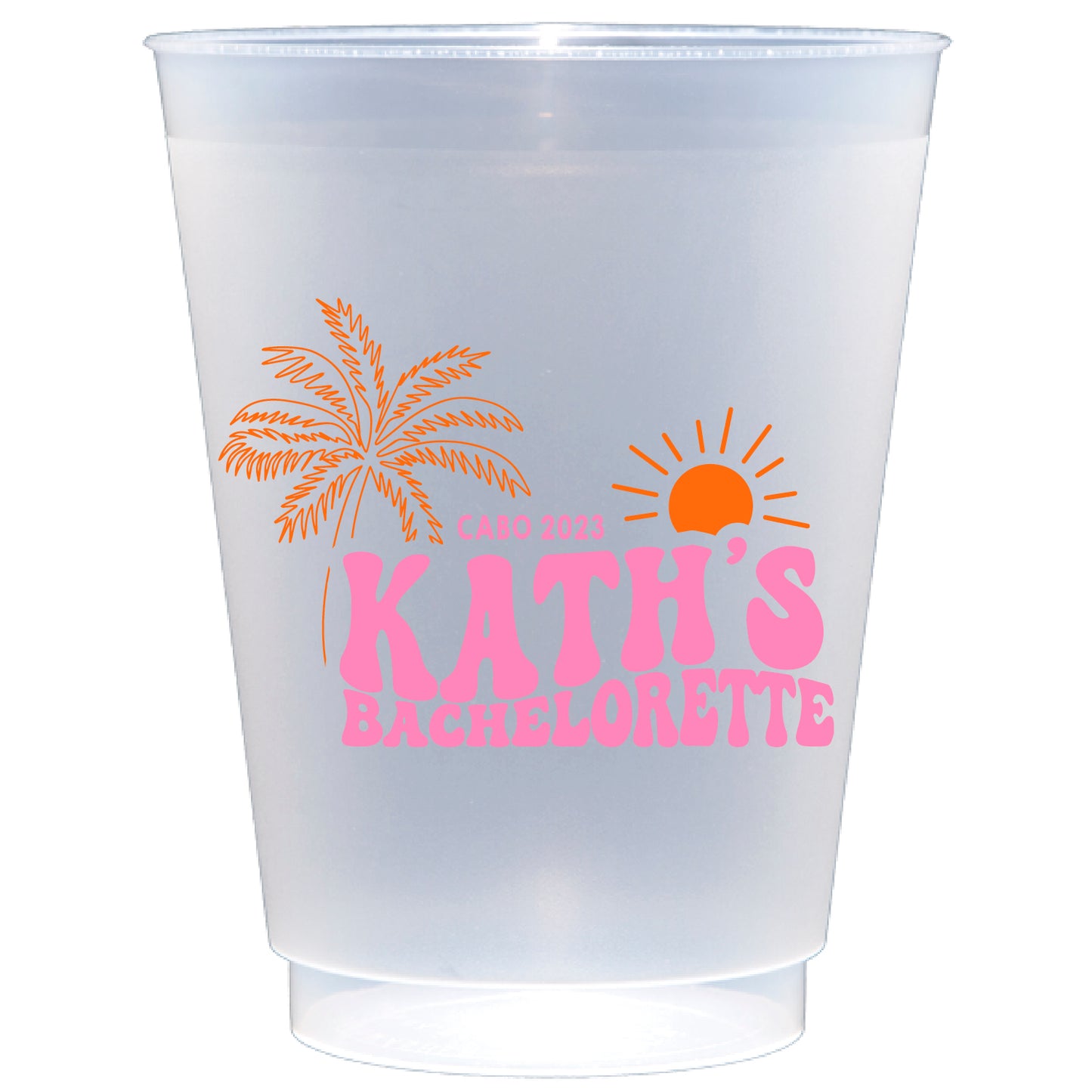 Personalized fun in the sun | Frosted Flex Cup
