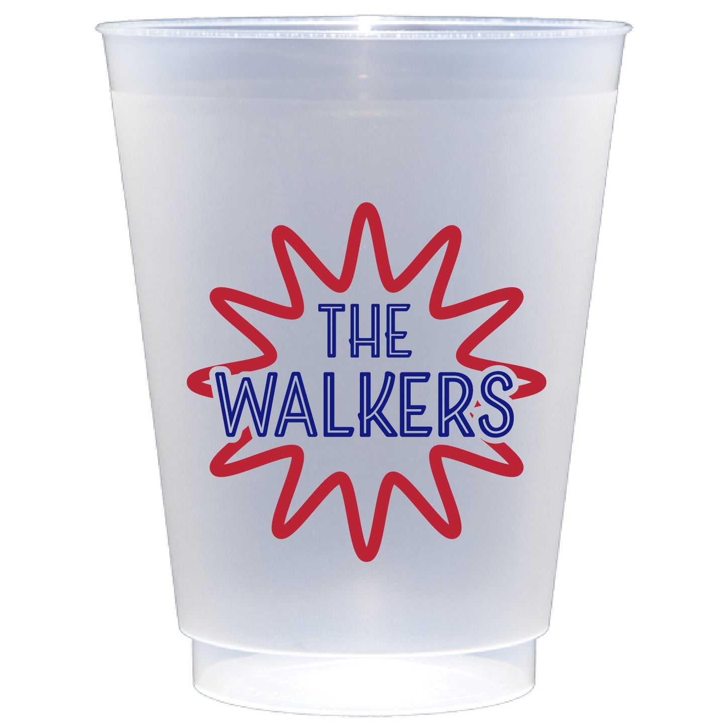 Personalized star frame | Frosted Flex Cup