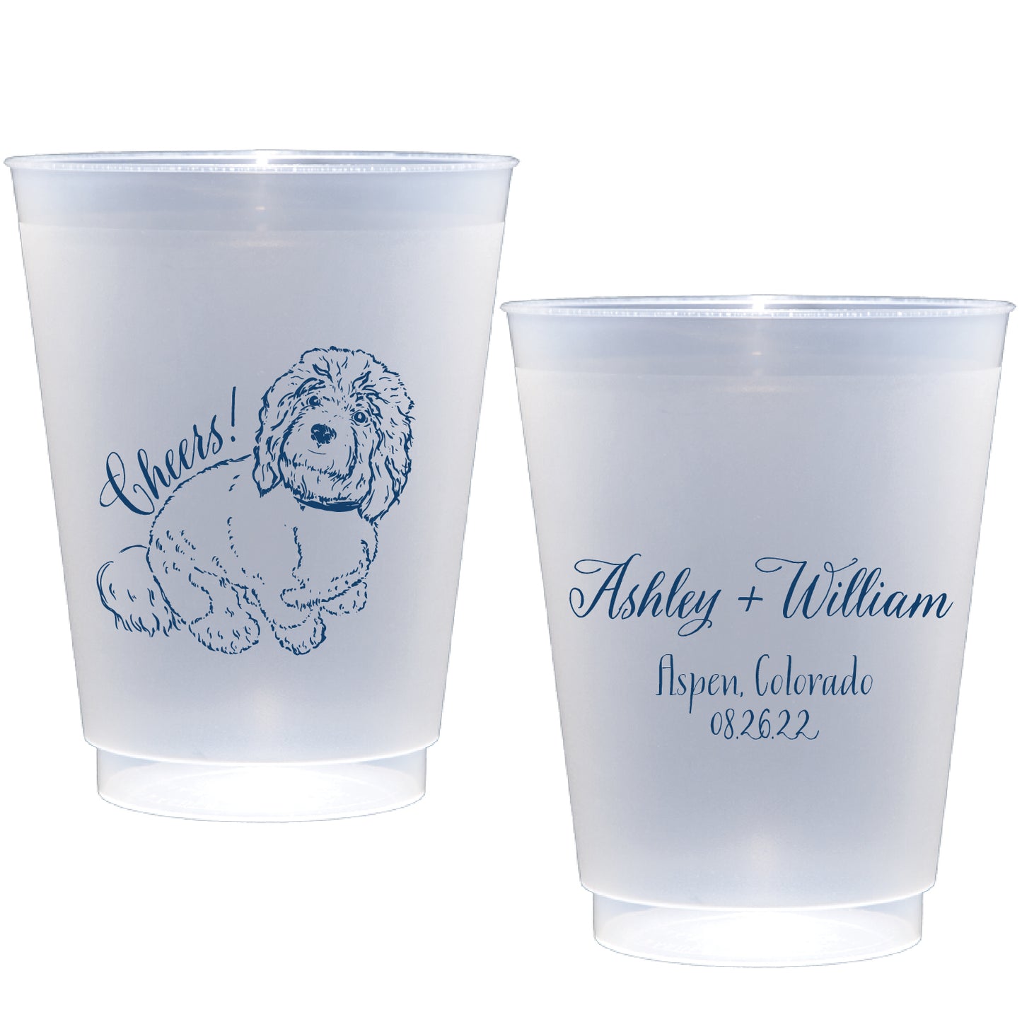 Personalized pet sketch | Frosted Flex Cup