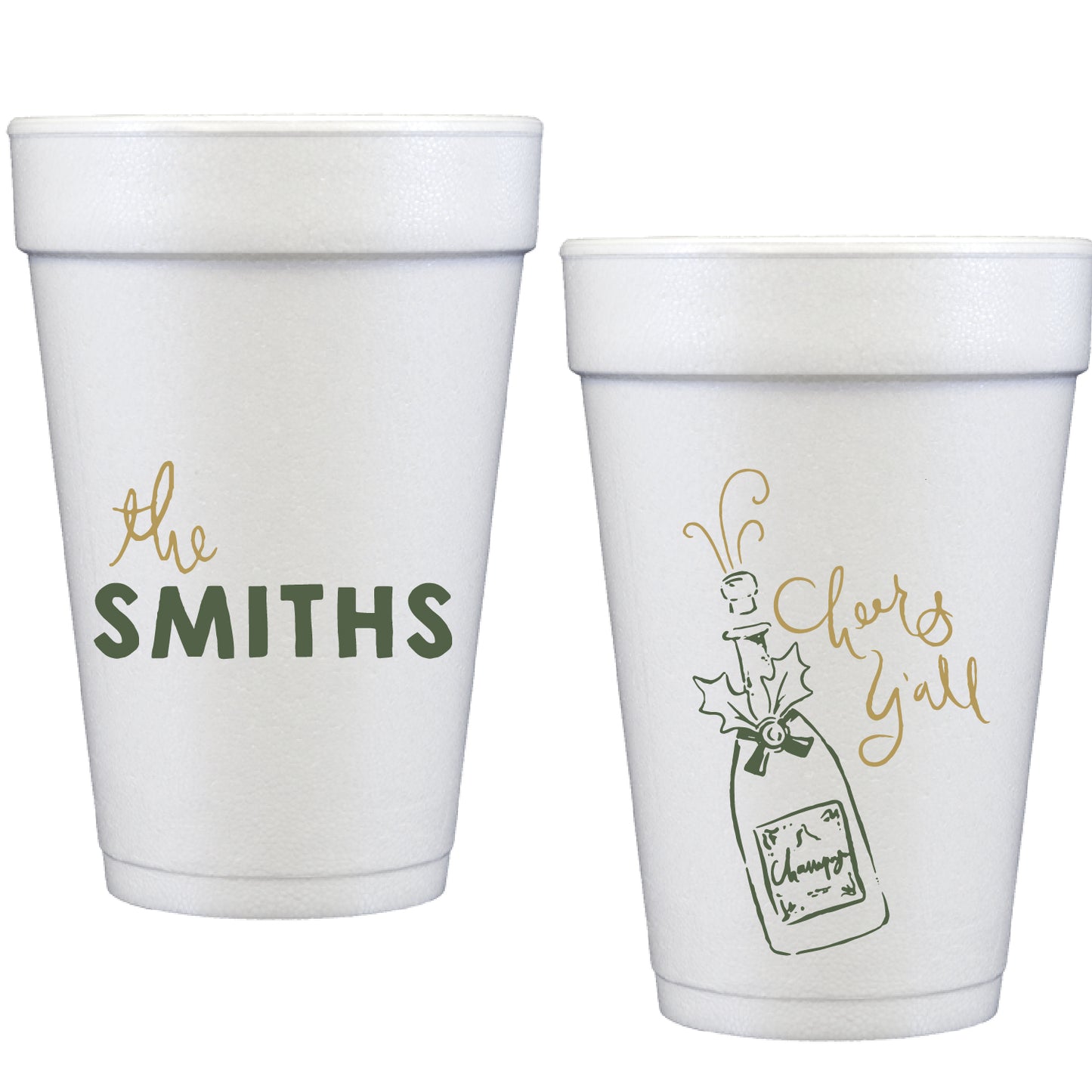 cheers y'all | styrofoam cups