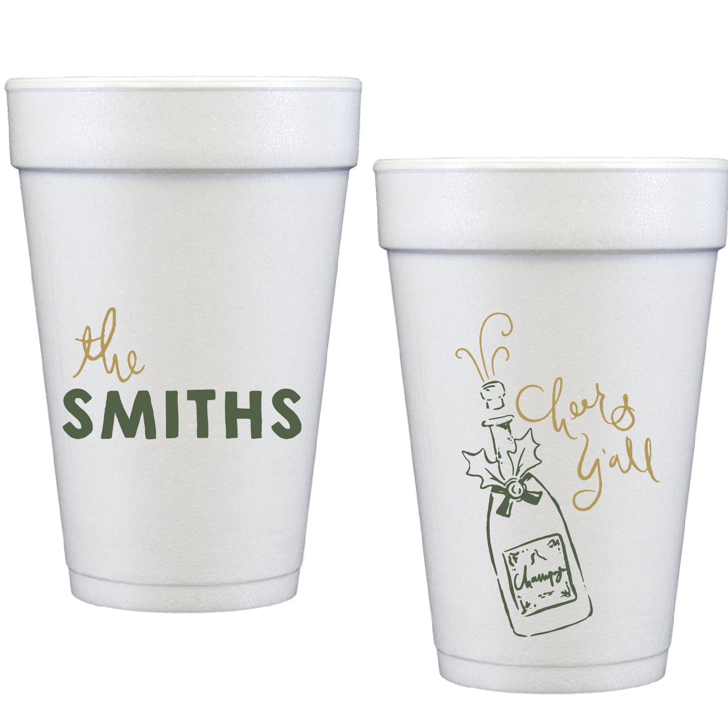 cheers y'all | styrofoam cups