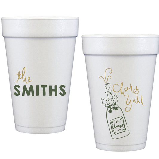cheers y'all | styrofoam cups