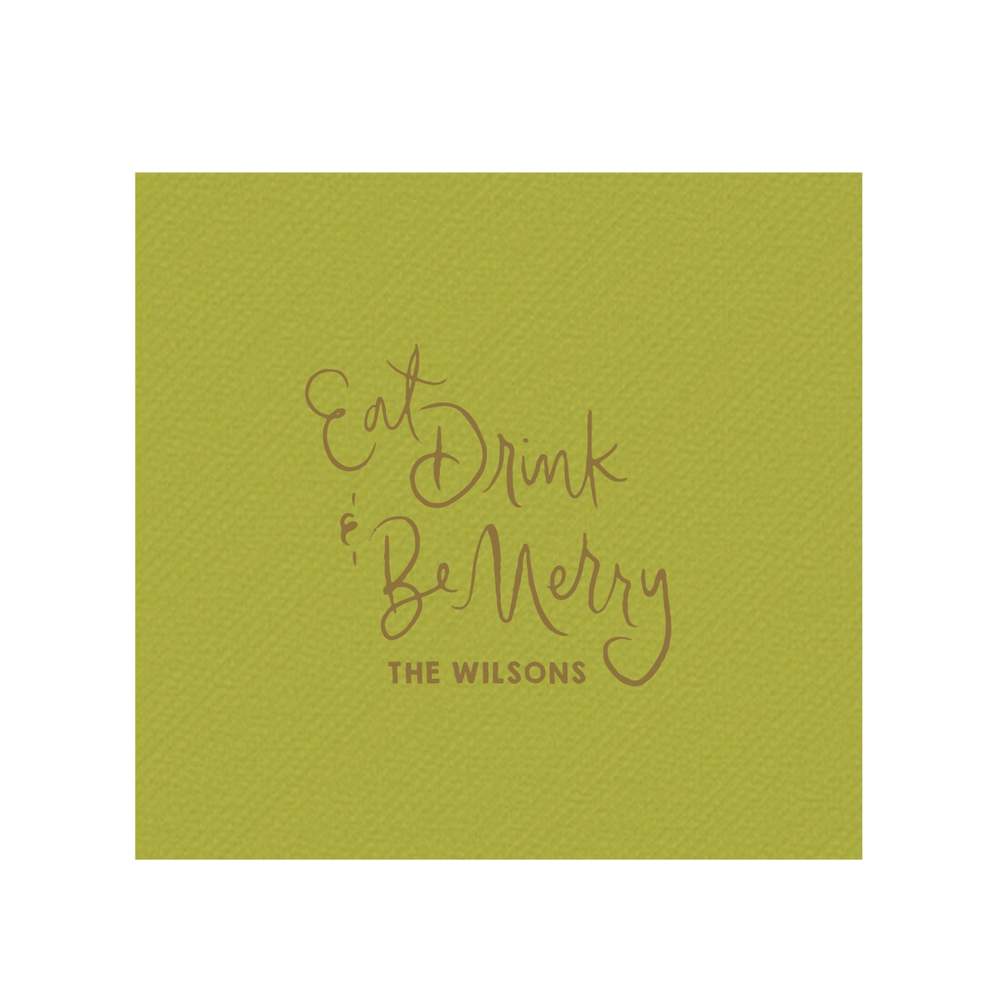 eat, drink, be merry | beverage napkins | 3ply or linen