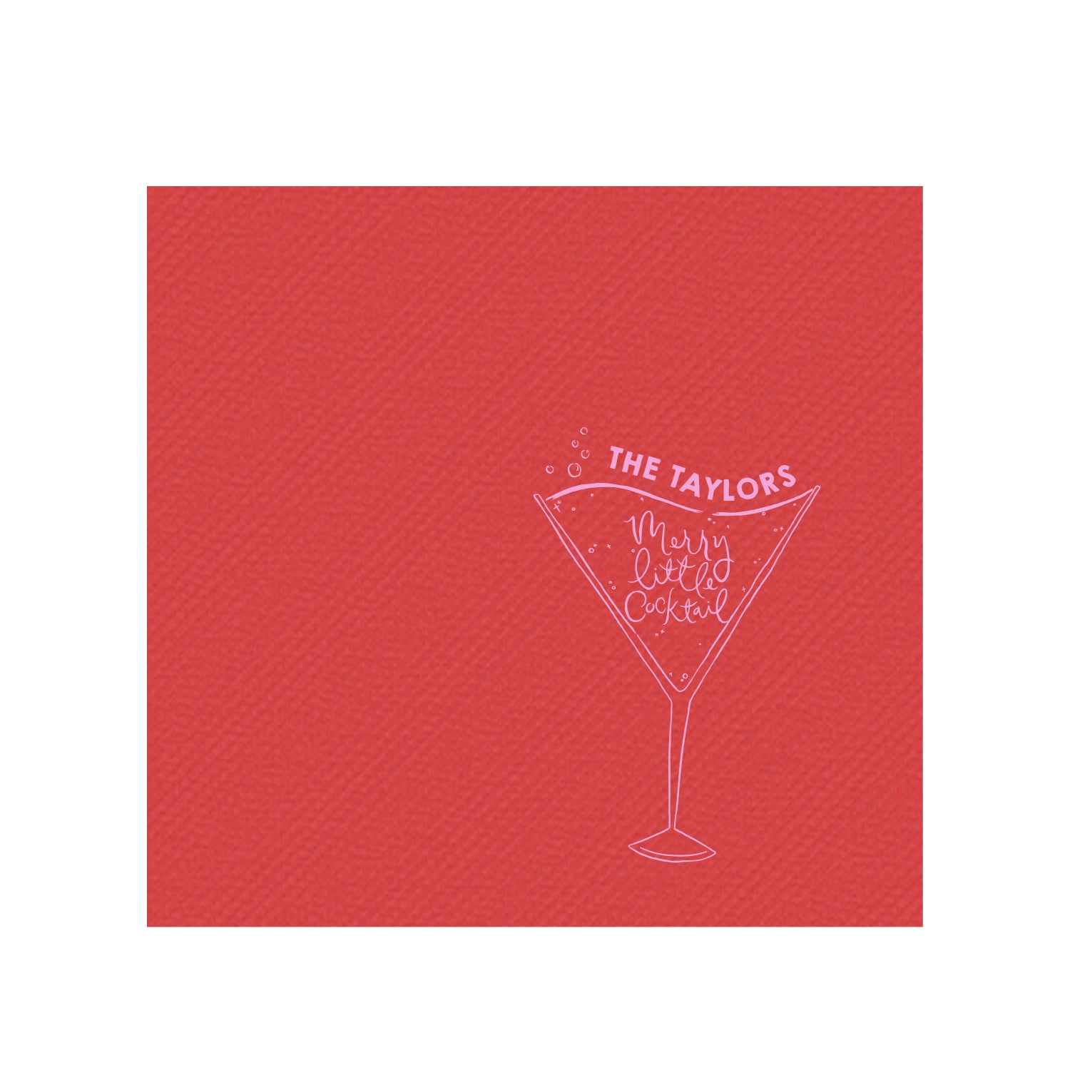 merry little cocktail | beverage napkins | 3ply or linen