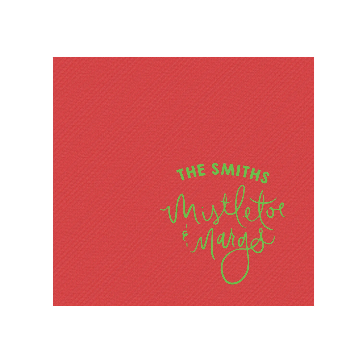 mistletoe margs | beverage napkins | 3ply or linen