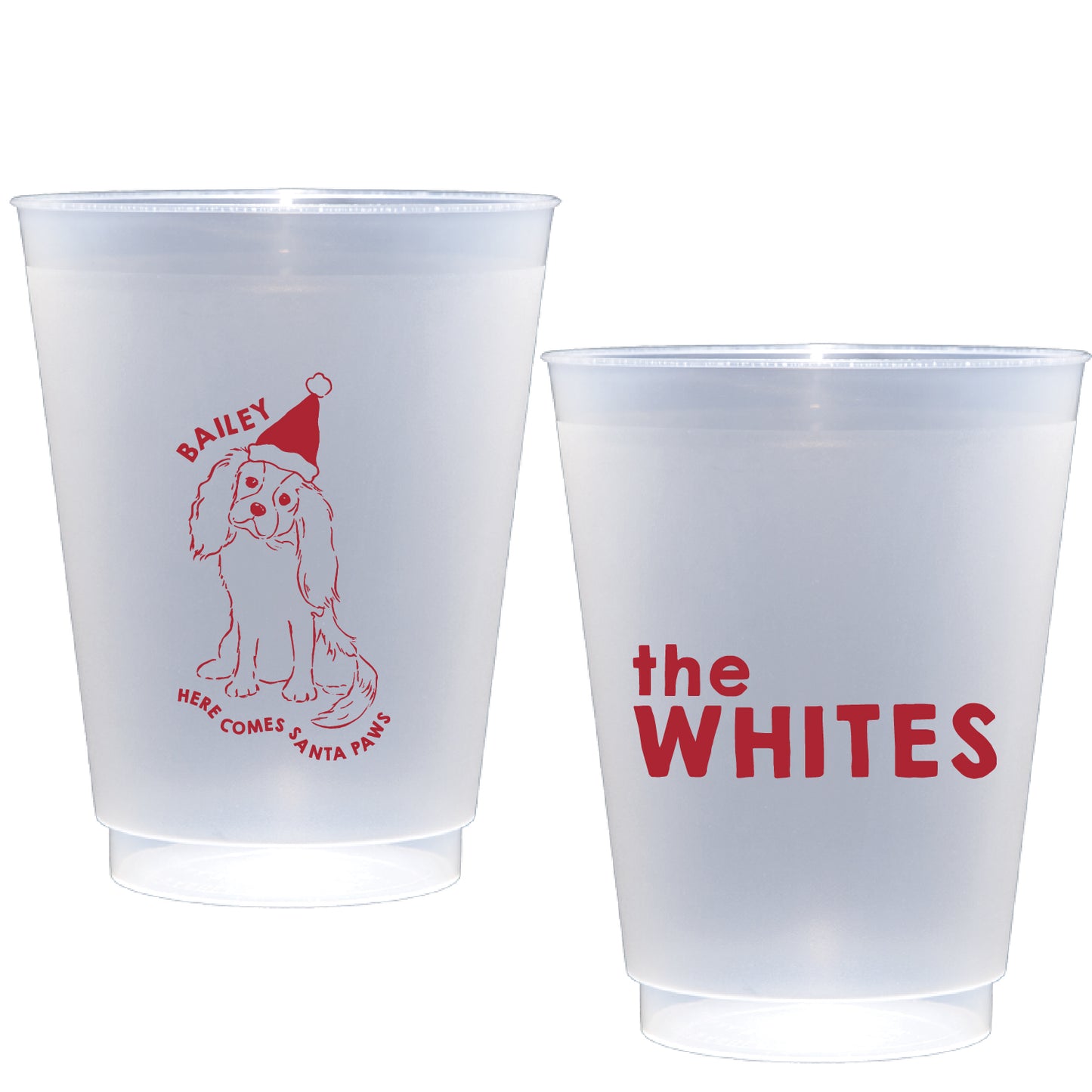 santa paws | shatterproof frosted flex