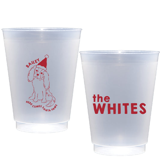 santa paws | shatterproof frosted flex
