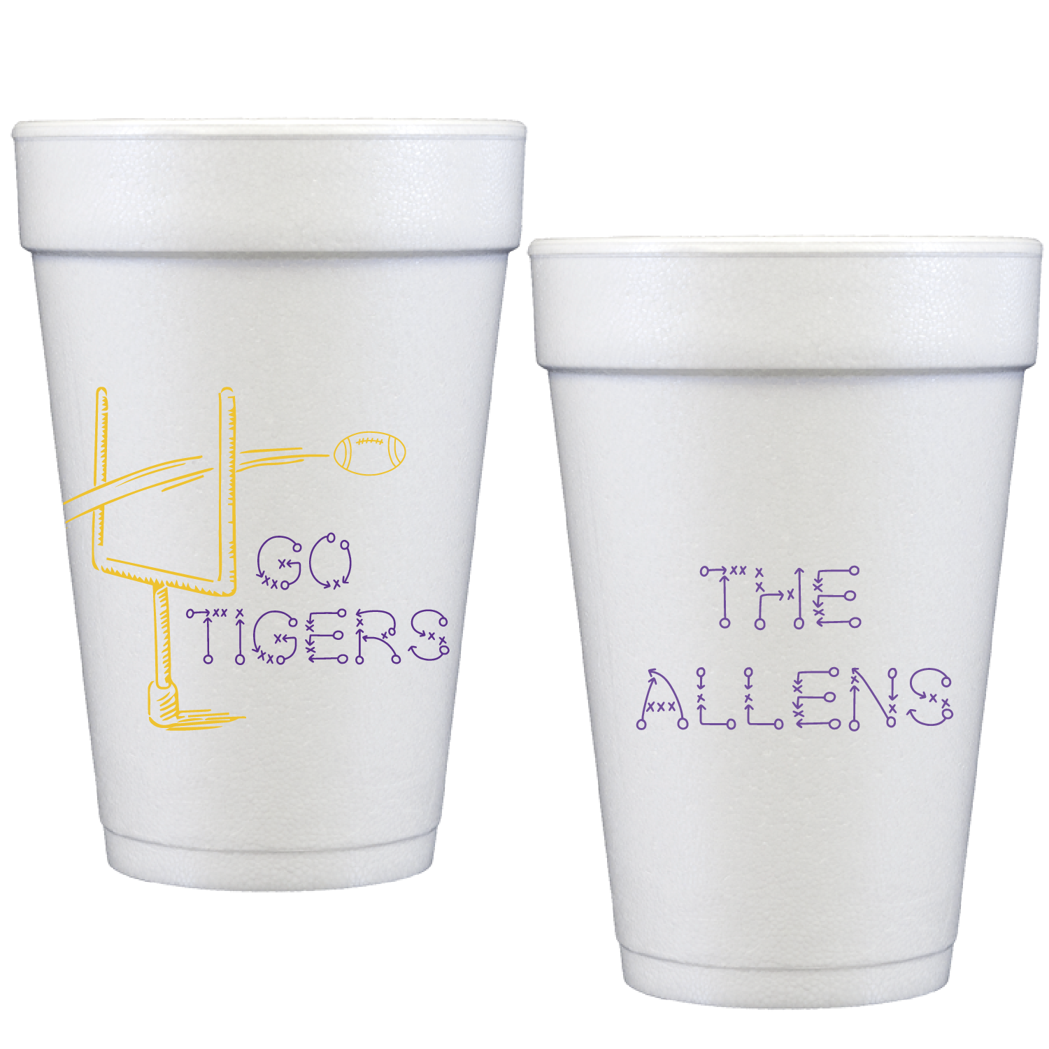 tailgate | tigers | styrofoam cup