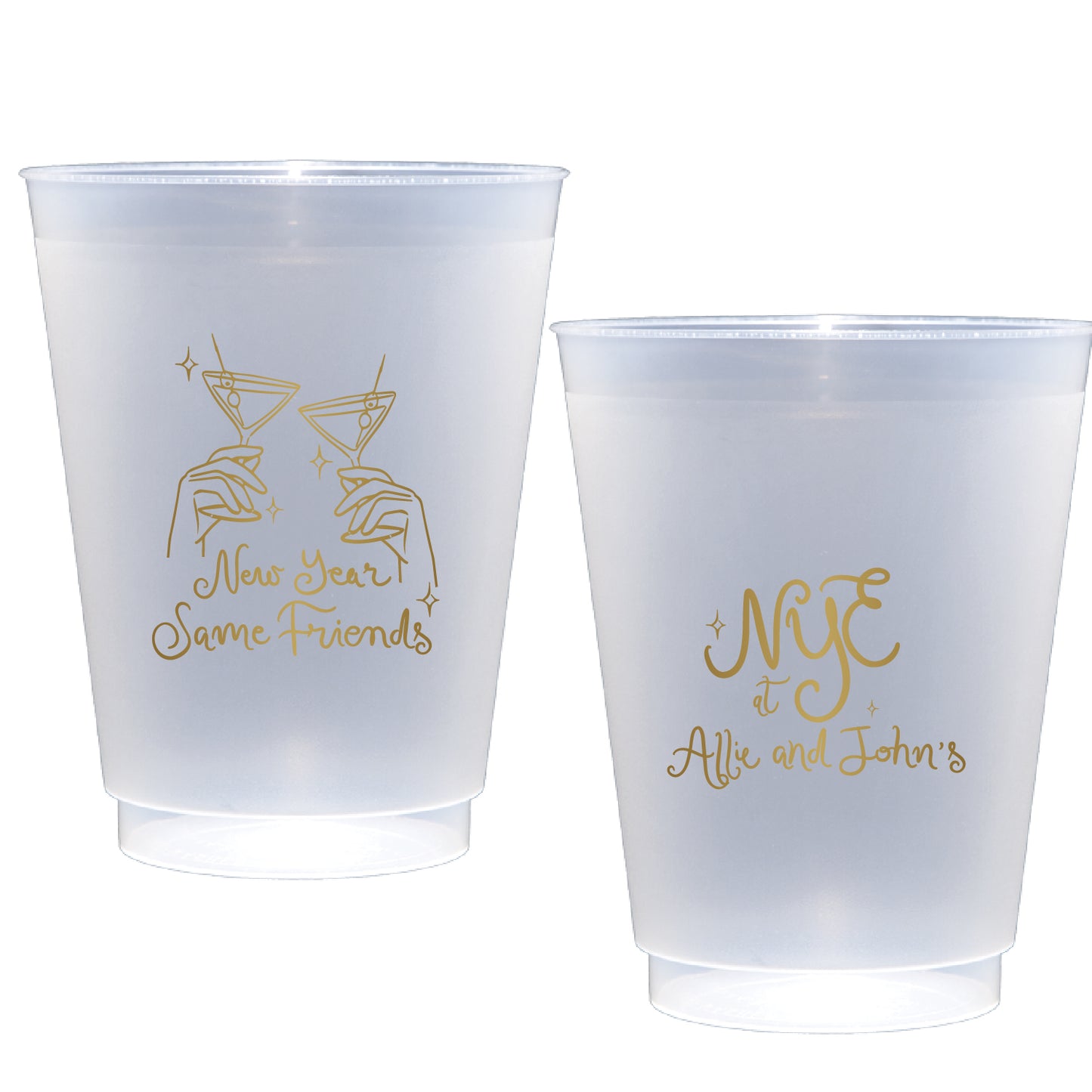 nye cheers | shatterproof frosted flex