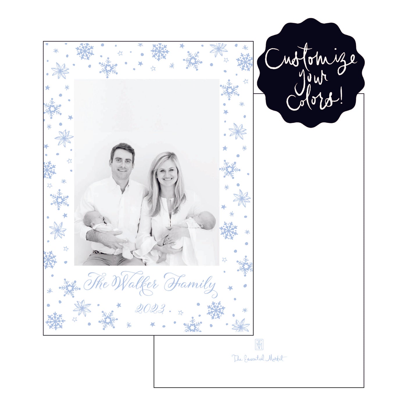 snowflakes | holiday card | letterpress