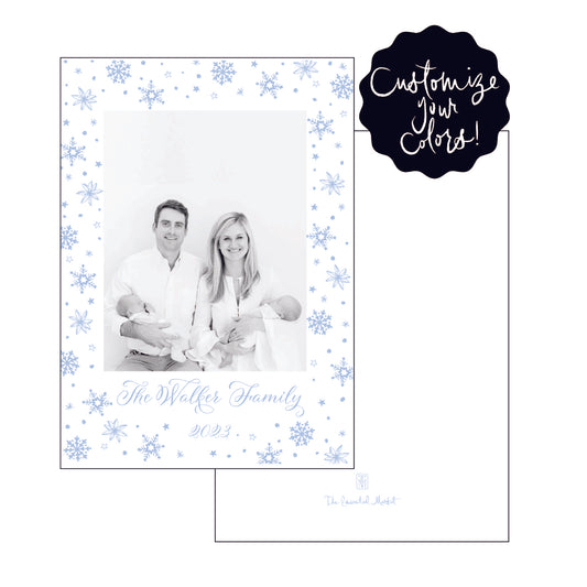 snowflakes | holiday card | letterpress