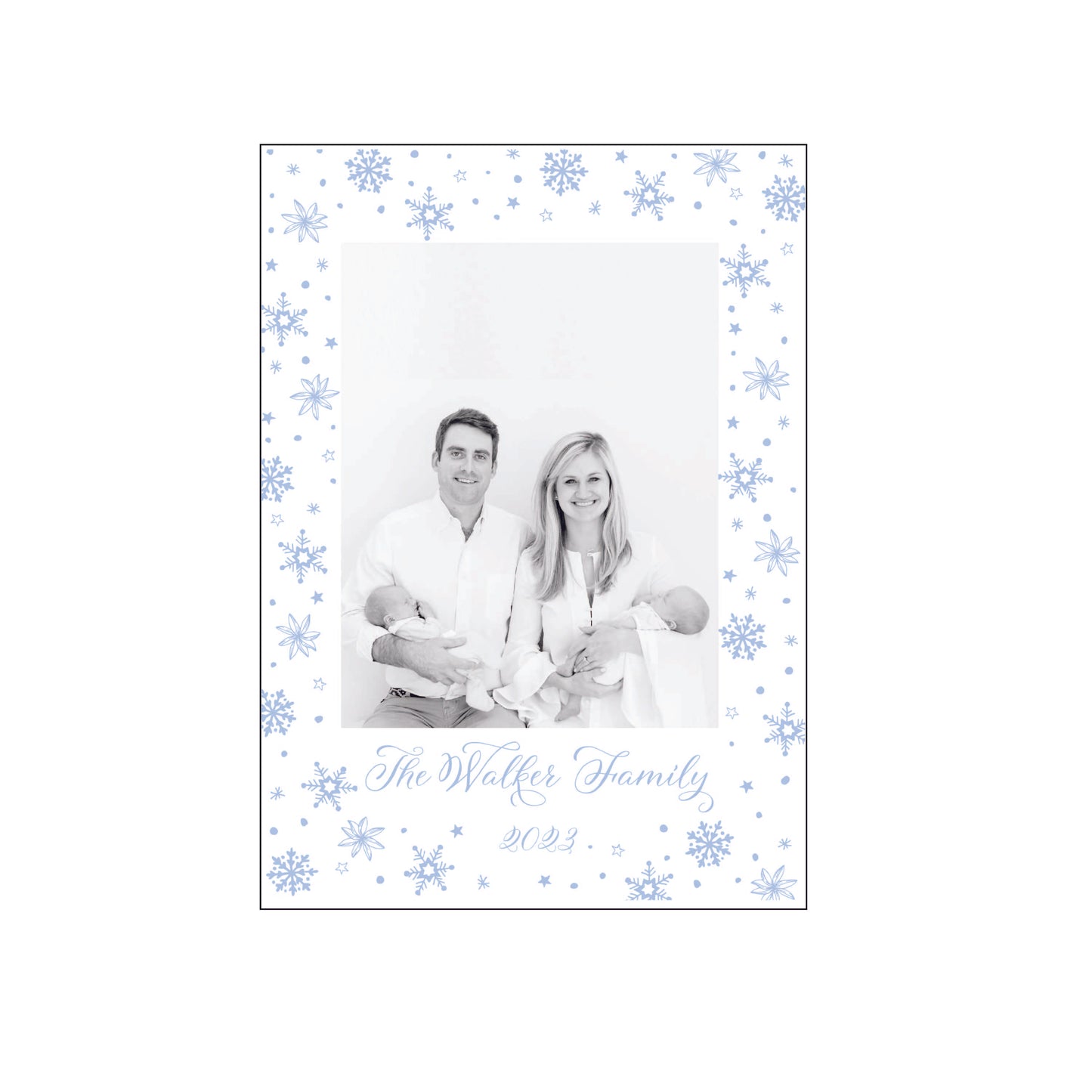 snowflakes | holiday card | letterpress