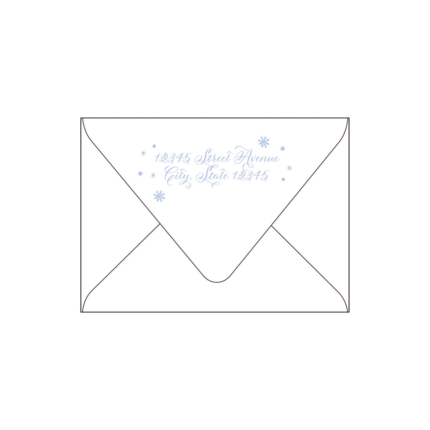 snowflakes | holiday card | letterpress