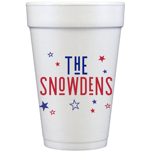 stars and stripes name | styrofoam cups