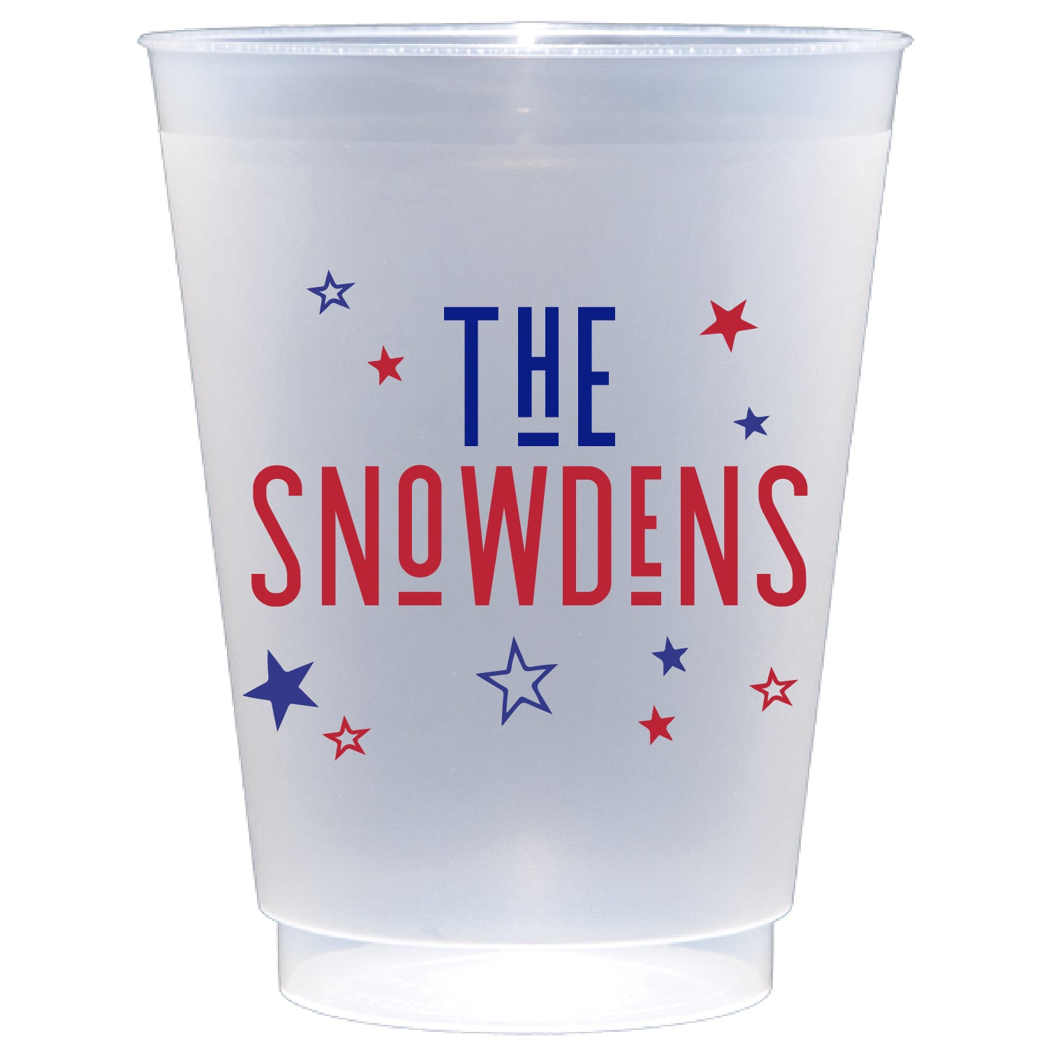 Personalized patriotic family | Frosted Flex Cup