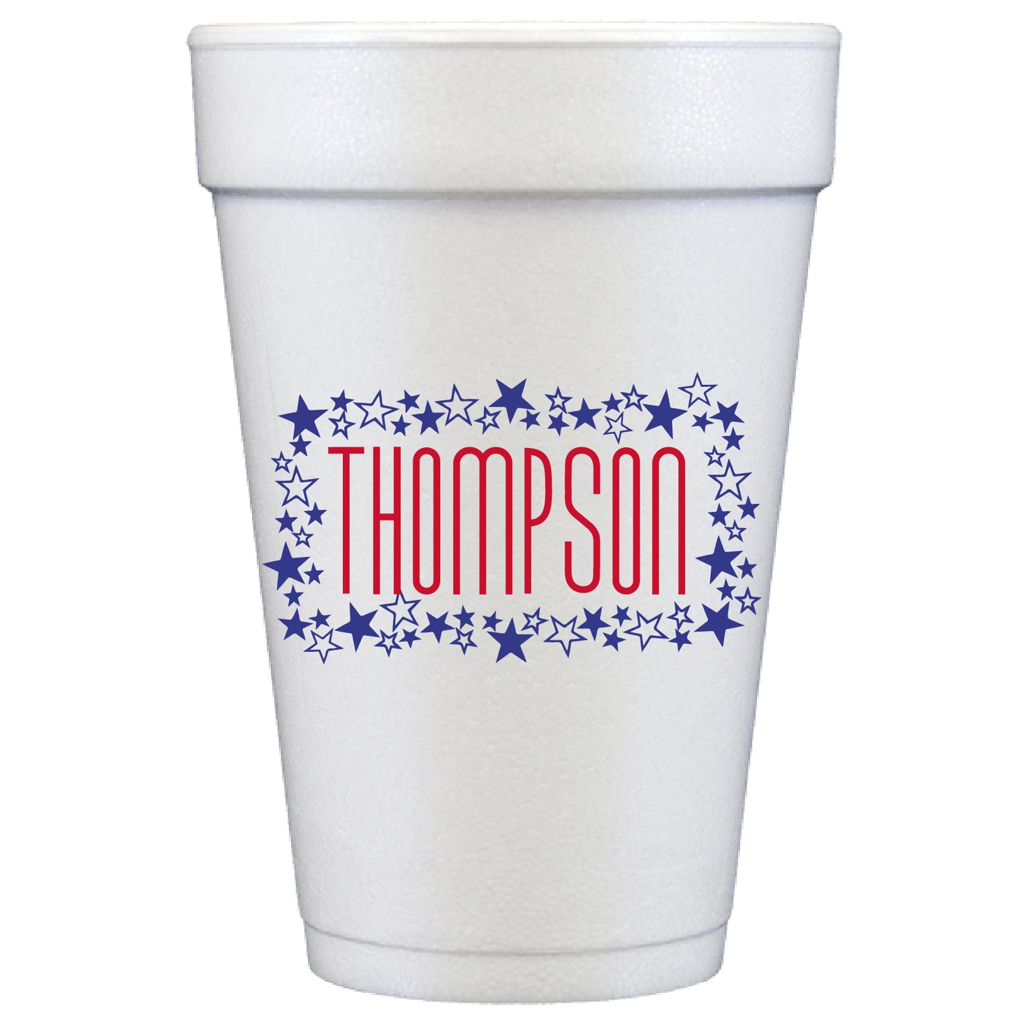 star frame | styrofoam cups