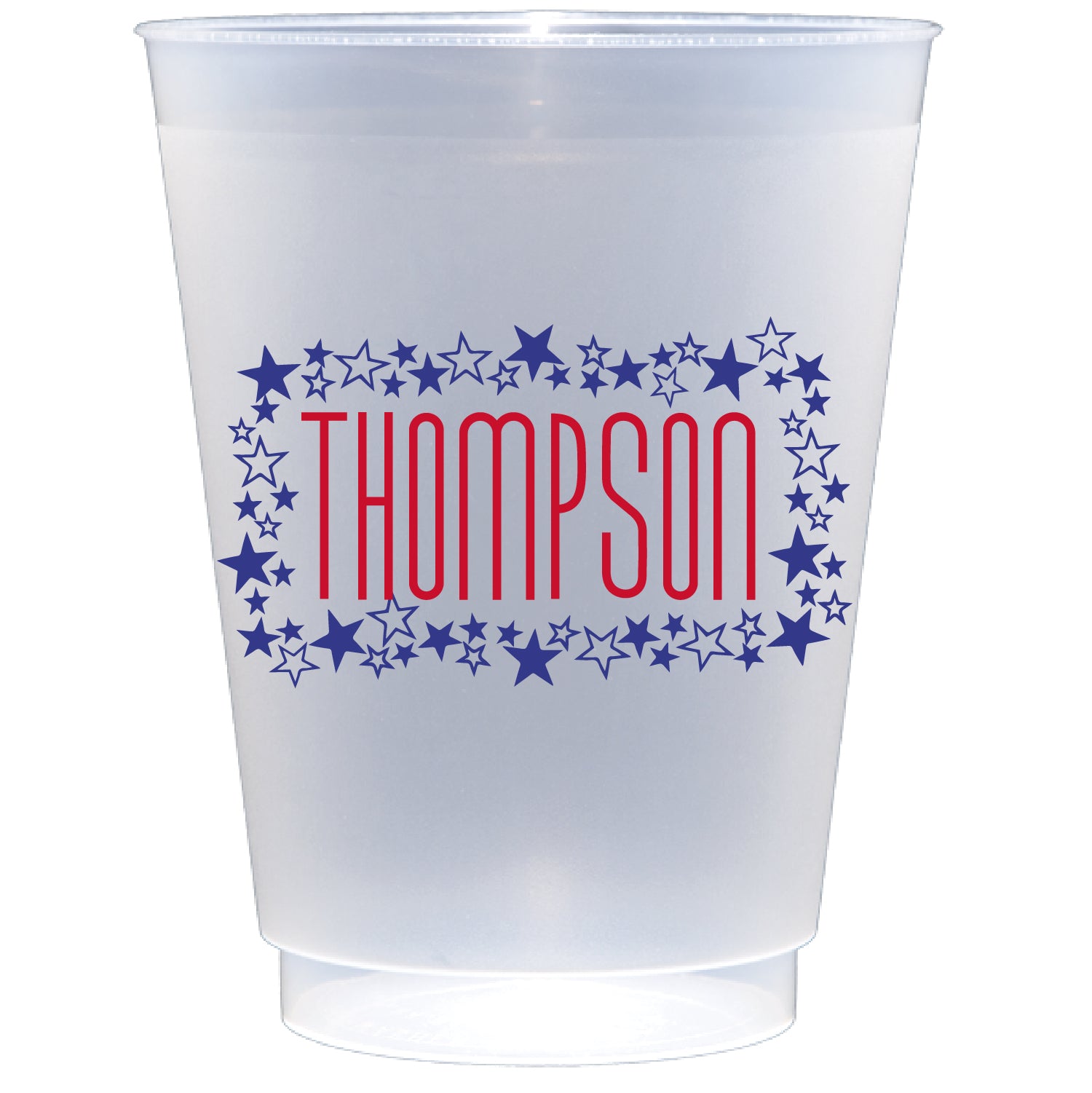 Personalized star frame | Frosted Flex Cup