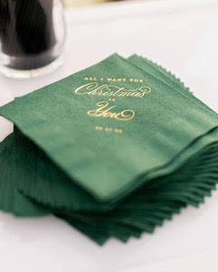 Personalized printed luncheon napkins