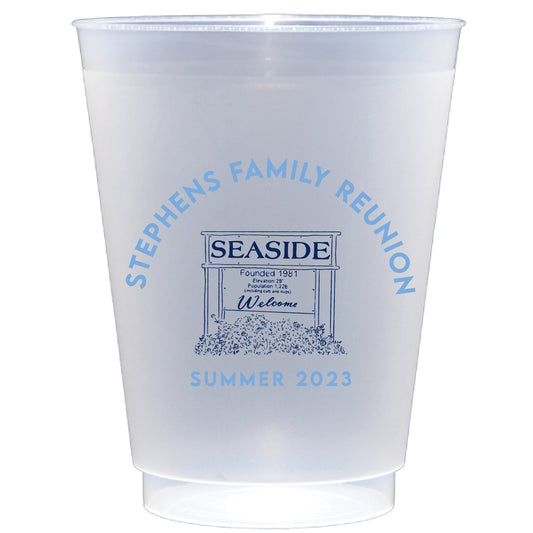 Personalized Seaside Reunion | Frosted Flex Cup