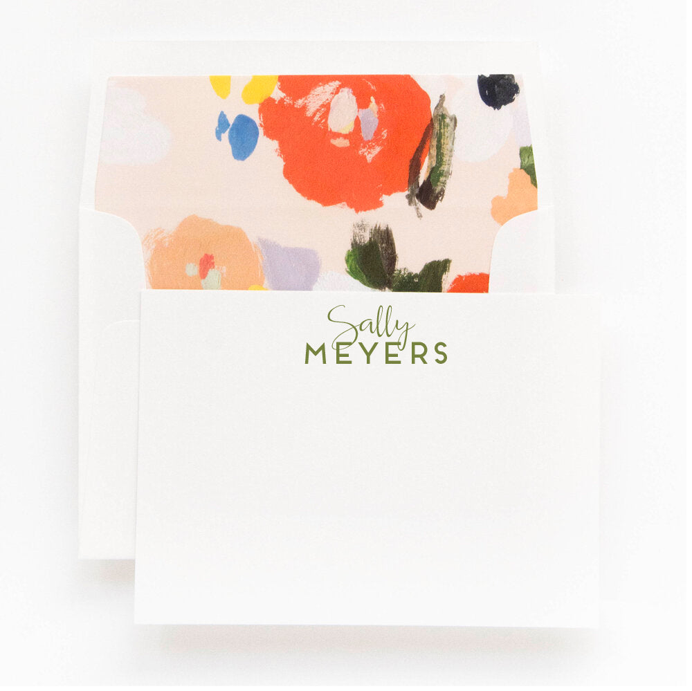 06-L297 | personal stationery | letterpress & flat printing