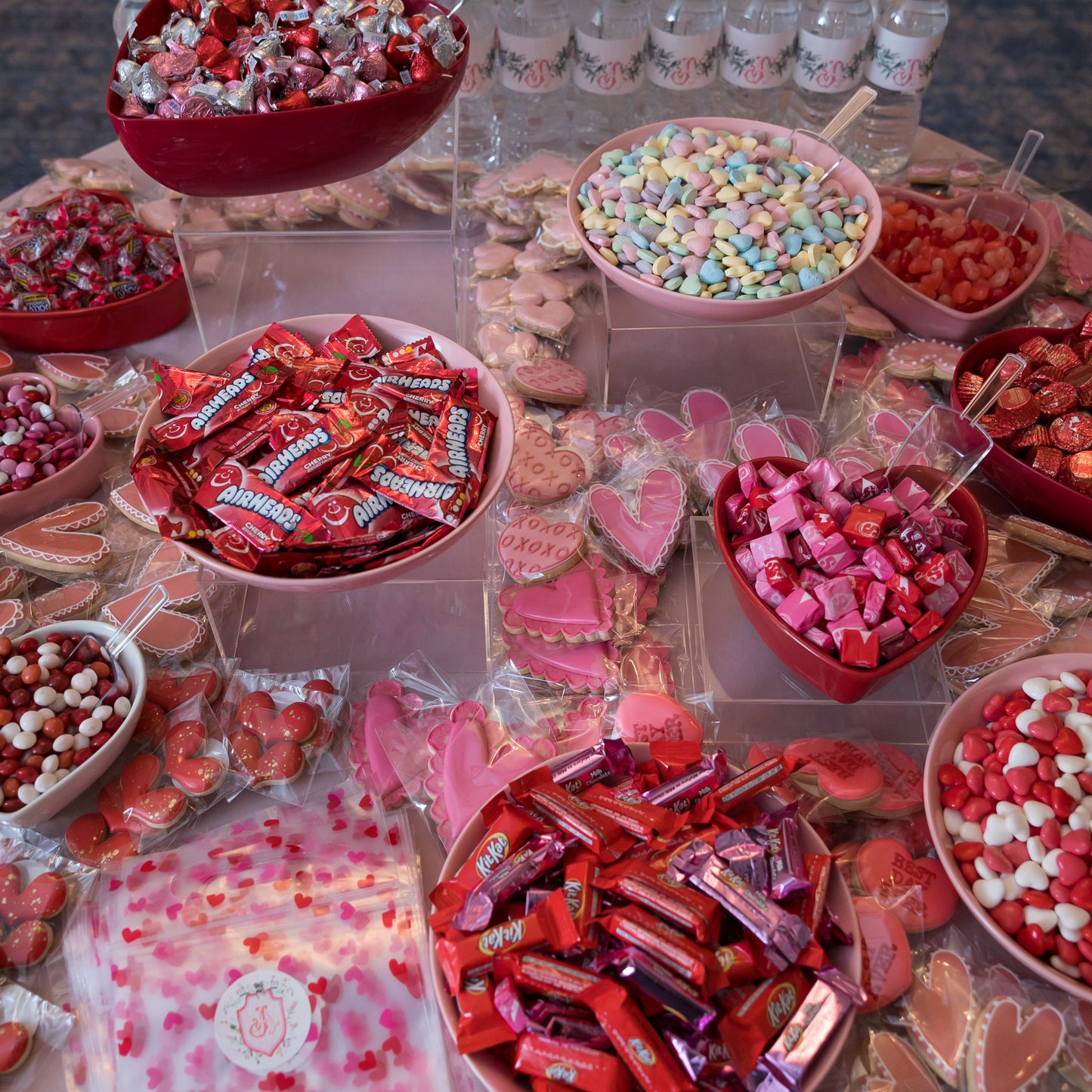 Personalized Valentines party favor bag sticker