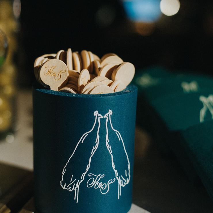 Personalized wooden stir sticks