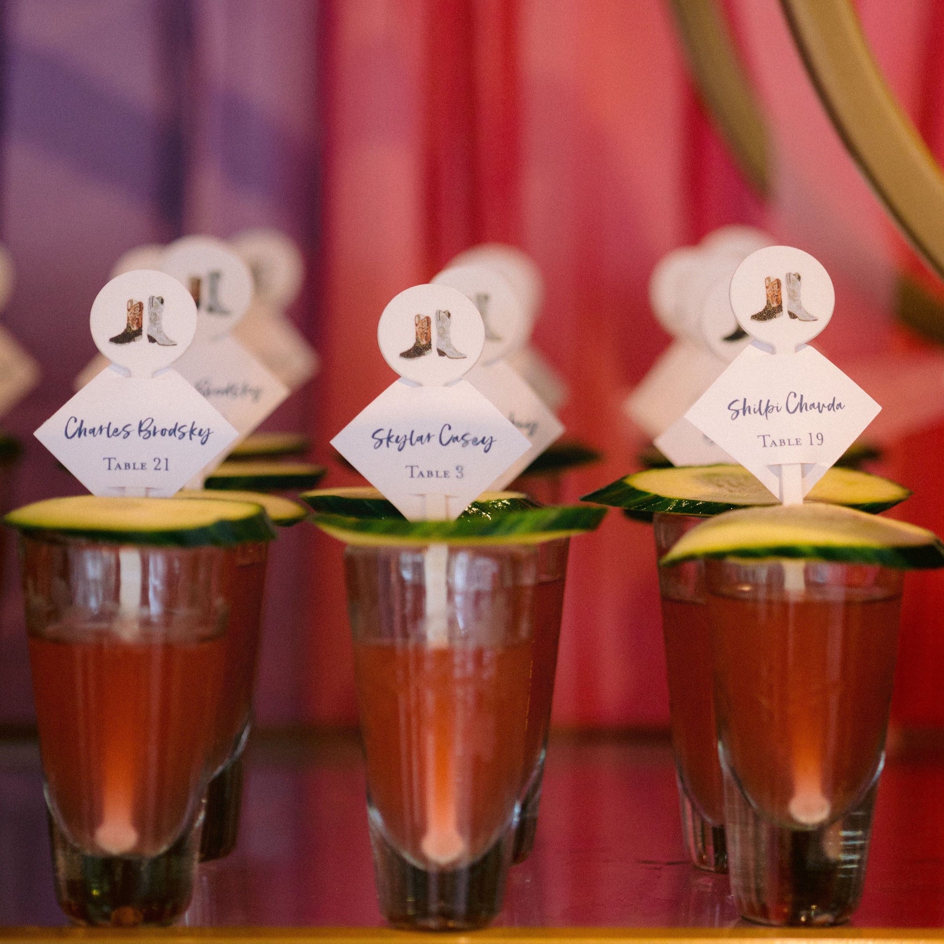 Personalized cowboy boots stir stick