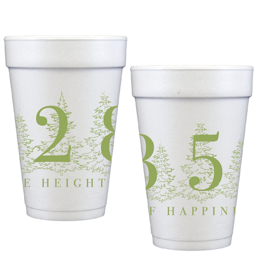 Personalized height of happiness | styrofoam cup