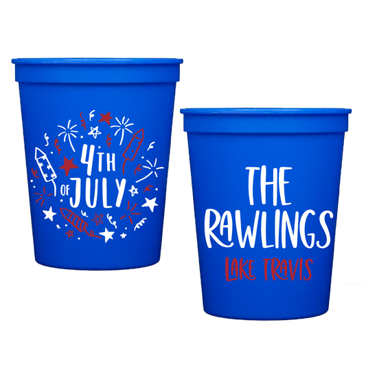 patriotic doodles | stadium cups
