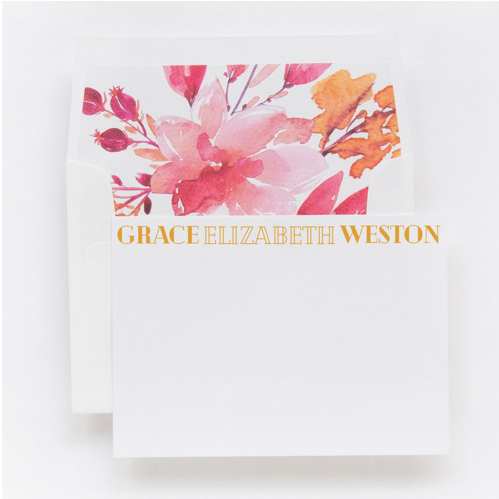 55-L311 | personal stationery | letterpress & flat printing
