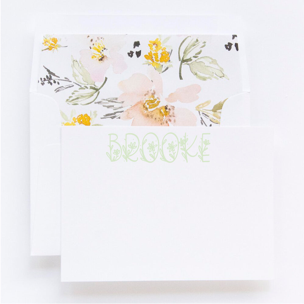 66-L331 | personal stationery | letterpress & flat printing