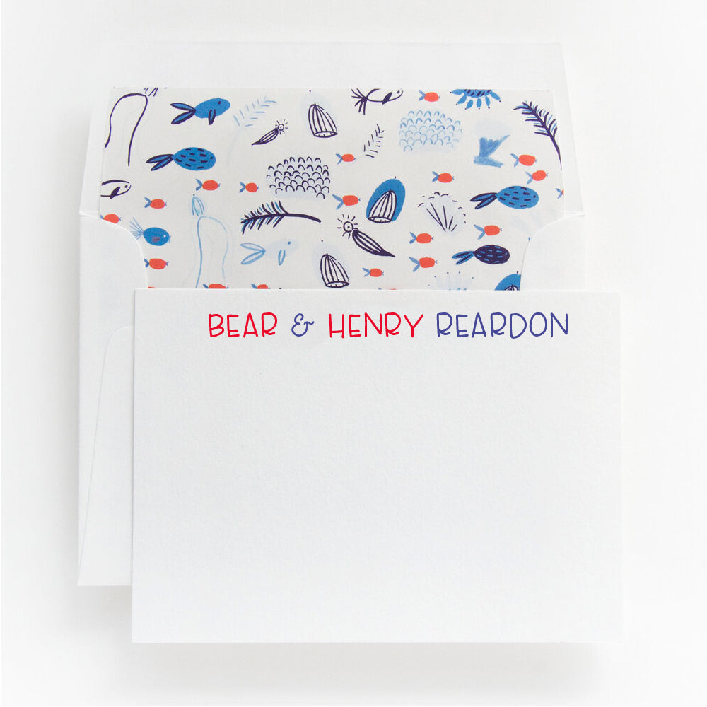 76-L355 | personal stationery | letterpress & flat printing