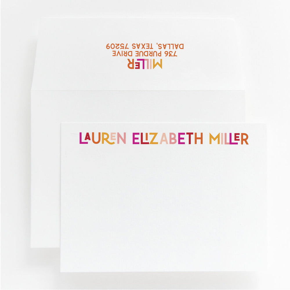 89 | personal stationery | flat printing