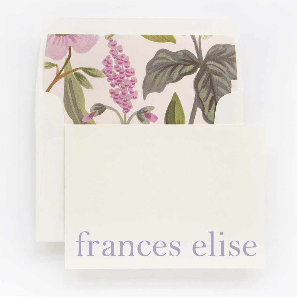 96-L254 | personal stationery | letterpress & flat printing