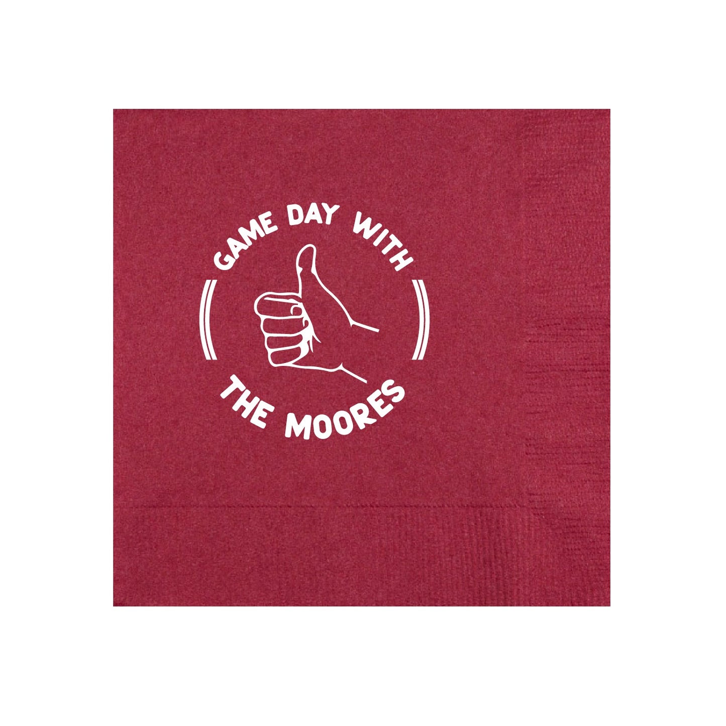 ATM Game Day Personalized Cocktail Napkins