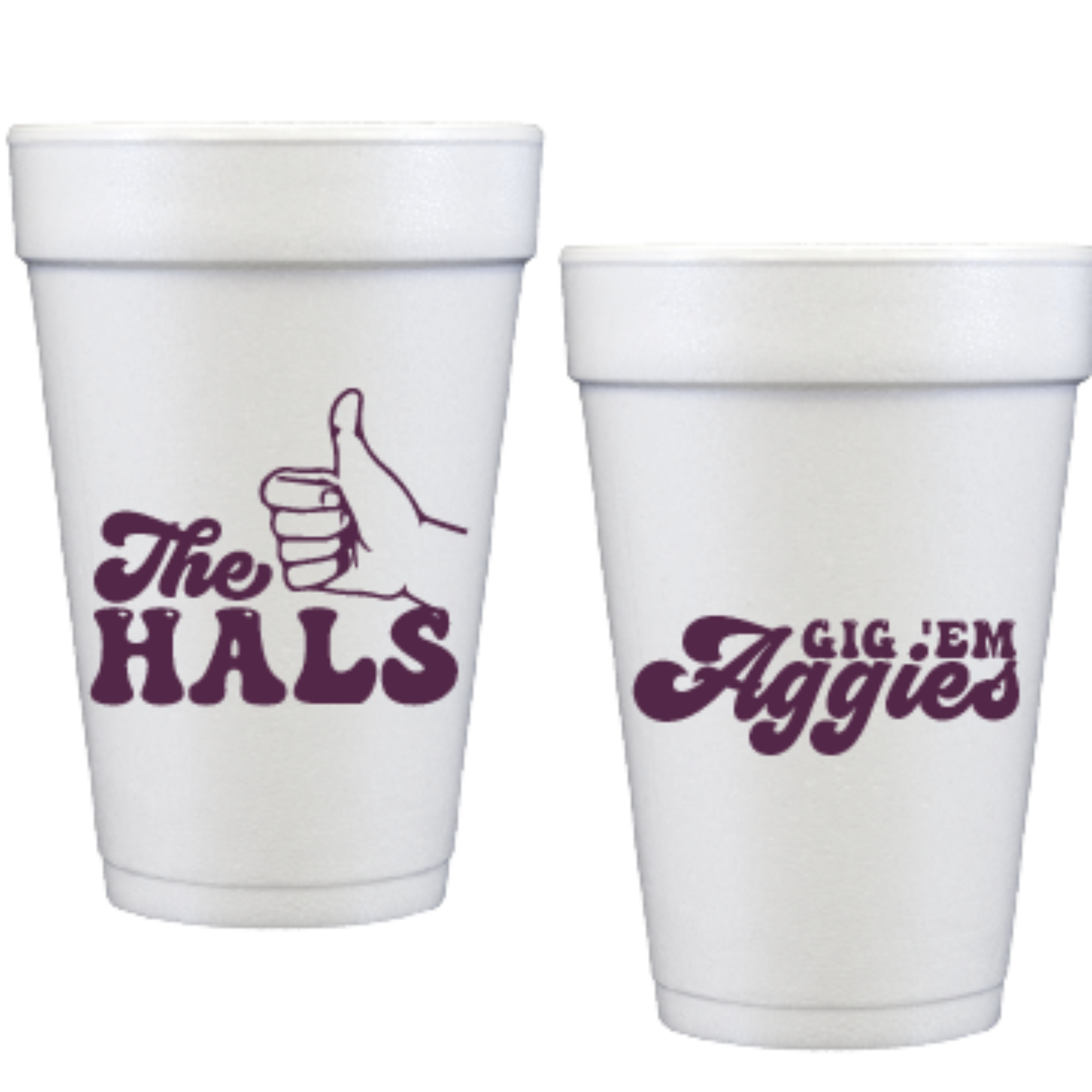 ATM Gig Em Personalized Styrofoam Cup