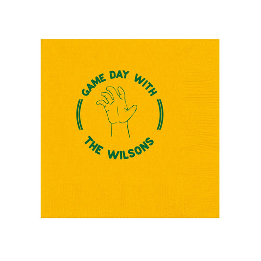 Baylor Game Day  Personalized Cocktail Napkins