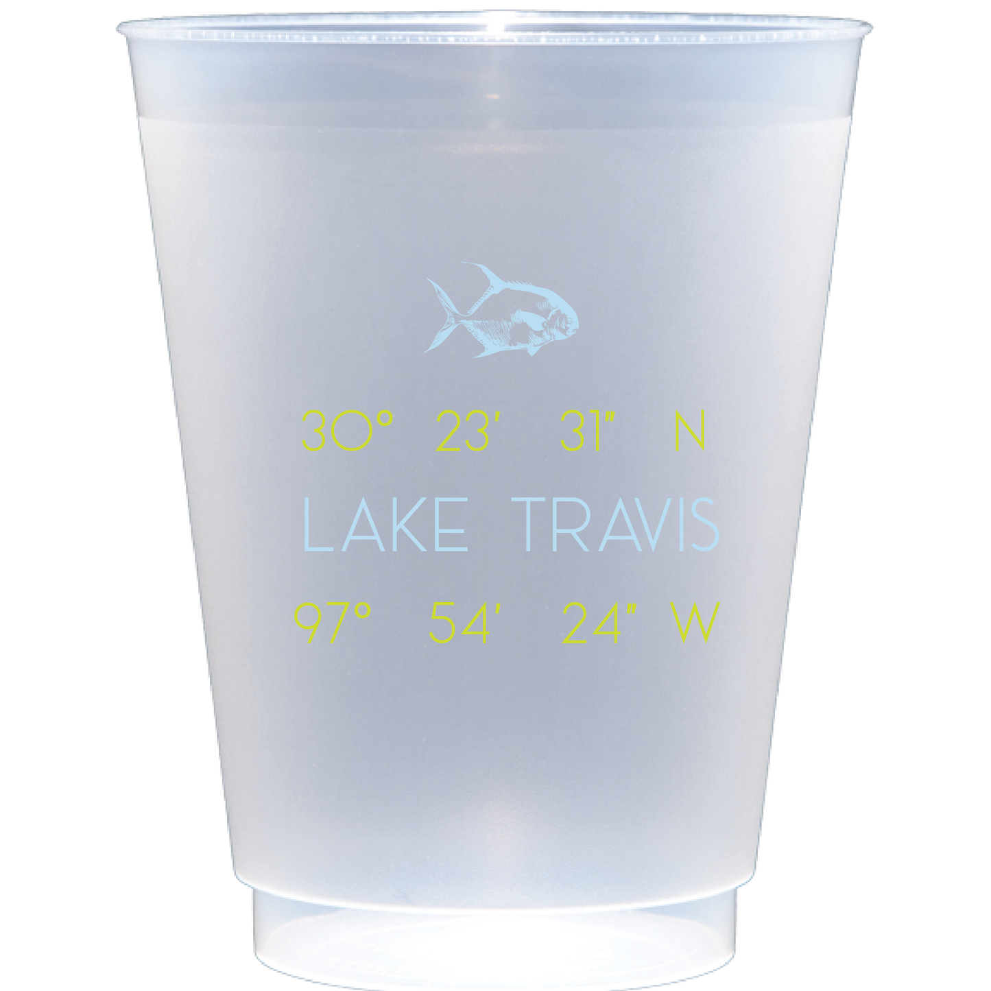 Personalized coordinates | Frosted Flex Cup