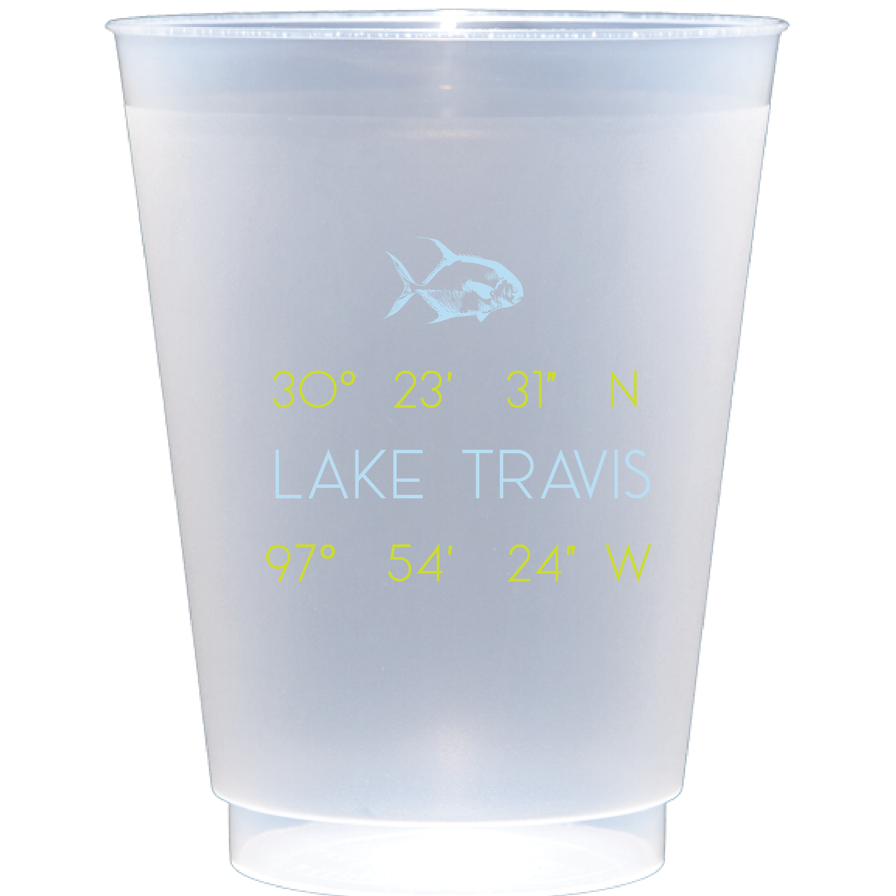 Personalized coordinates | Frosted Flex Cup