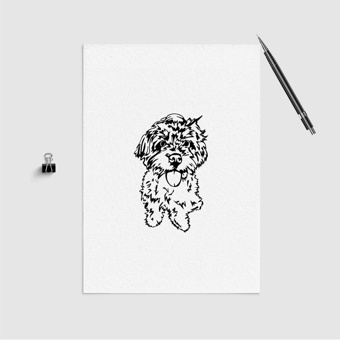 Custom dog sketch