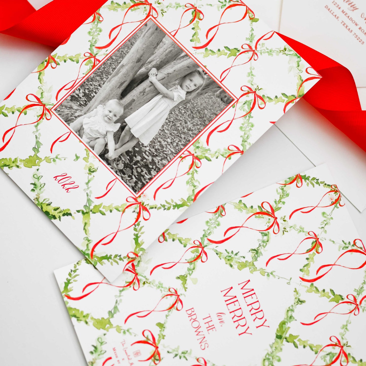 merry merry bows | holiday card | mesh by alex