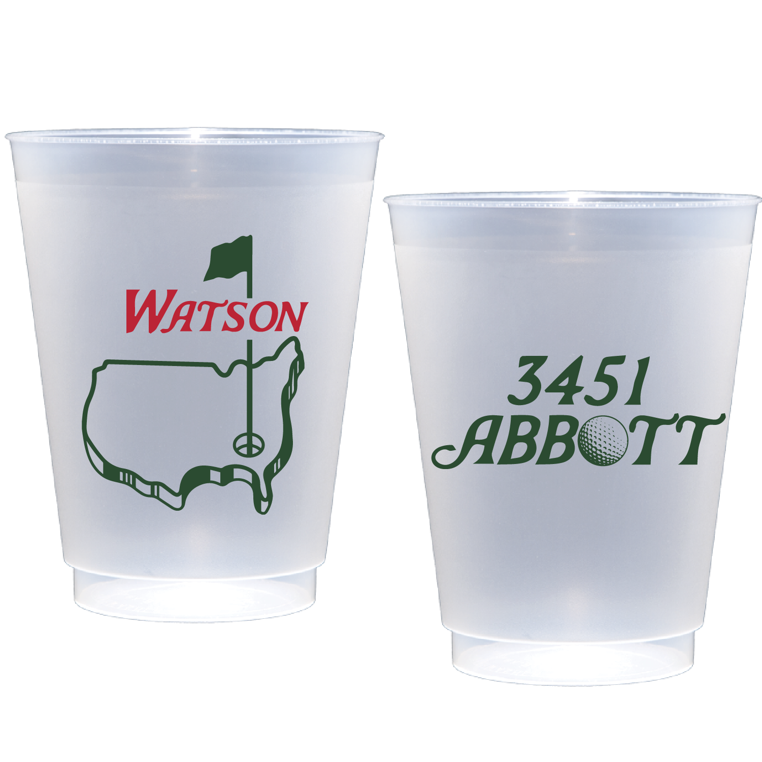 Personalized golf | Frosted Flex Cup