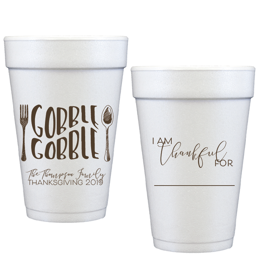 gobble gobble | styrofoam cups